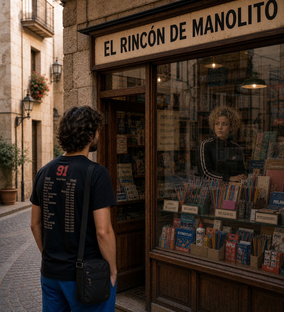 Imagen 1 Visitando tienda de Manolita